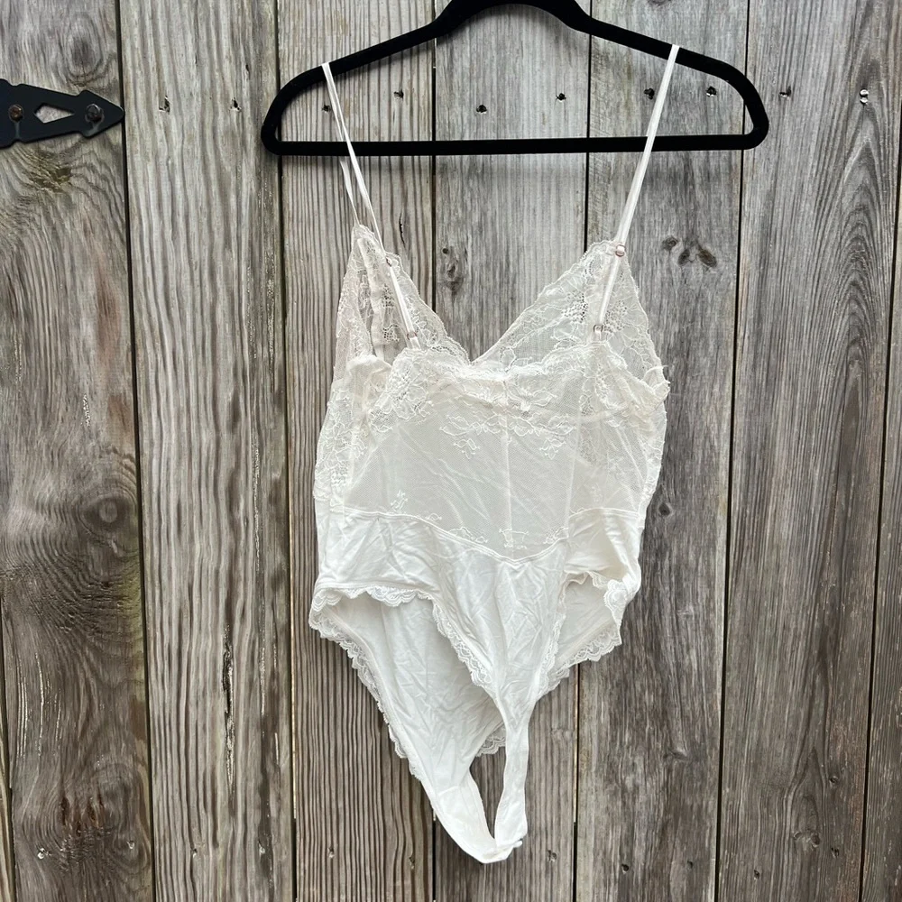 NWT Victorias Secret Lingerie Very Sexy Modal Lace Plunge Bodysuit Sz La… - Picture 13 of 15